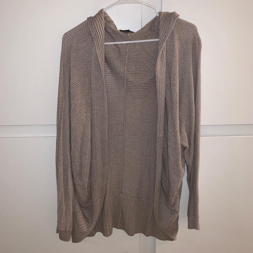 Express hooded cardigan sweater
